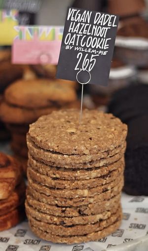 Date/hazelnut oat cookie: a bit dry and bland, but decent. at STACH food in Utrecht