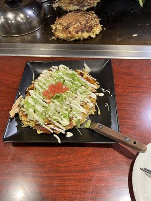 Tomato okonomiyaki   at Zen in Tokyo