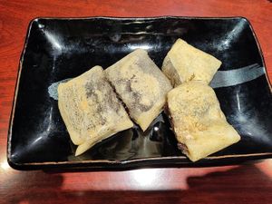 Red bean and walnut roll at Zen in Tokyo