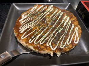 Basic okonomiyaki  at Zen in Tokyo