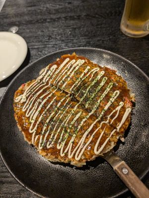 Okonomiyaki at Zen in Tokyo