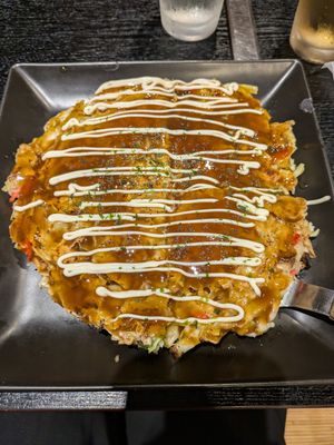 Basic vegan okonomiyaki at Zen in Tokyo
