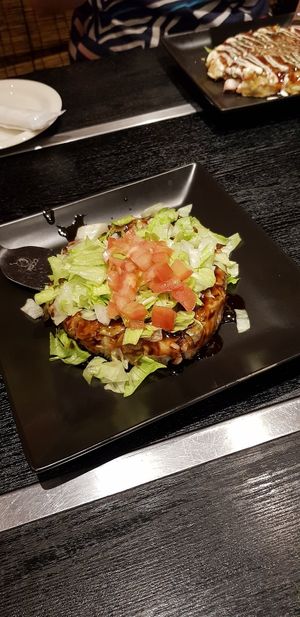 When you can finally get a vegan okonomiyaki! This was the Tomato special at Zen in Tokyo