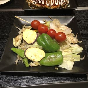 Roasted vegetables at Zen in Tokyo