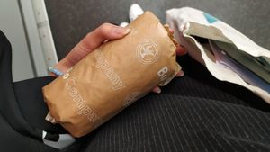 at least the wrapping is eco-friendly... at Burrito Company in Munich