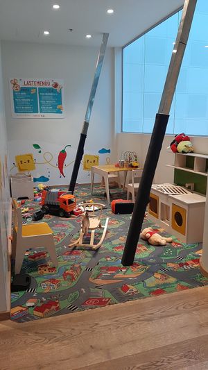 Play area for kids at Vapiano - Solaris in Tallinn