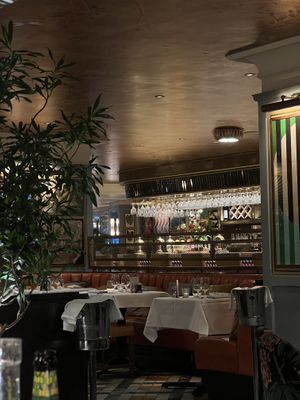 Inside  at The Ivy in Cambridge