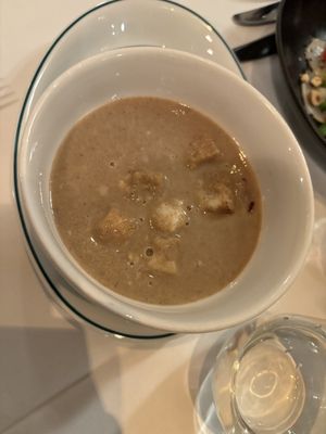 Mushroom soup - sooo good   at The Ivy in Cambridge