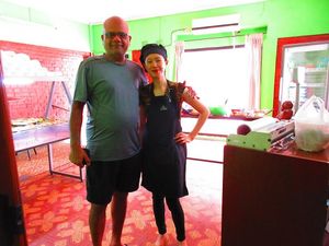 with owner Shi at Budhi Wok in San Miguel De Tucuman