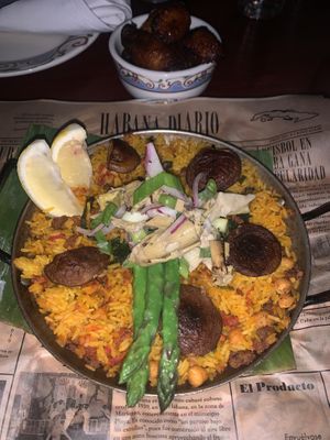 Vegan Paella  at Cuba Libre in Atlantic City