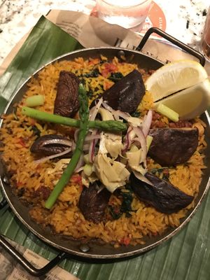 Veggie paella at Cuba Libre in Atlantic City