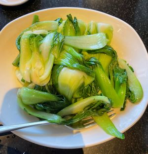 bok choy   at Din Tai Fung in San Diego