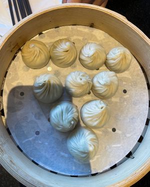 sesame bao   at Din Tai Fung in San Diego