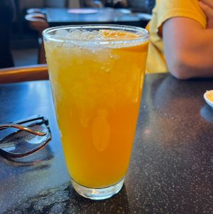 orange green tea   at Din Tai Fung in San Diego