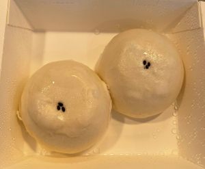 sesame buns   at Din Tai Fung in San Diego