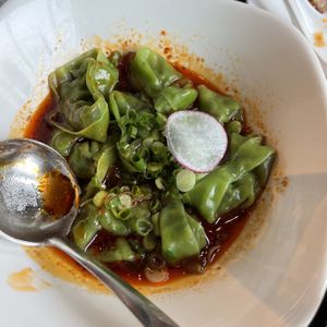 vegan spicy wontons (my fav)  at Din Tai Fung in San Diego