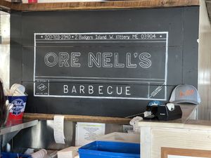   at Ore Nell's Barbecue in Kittery