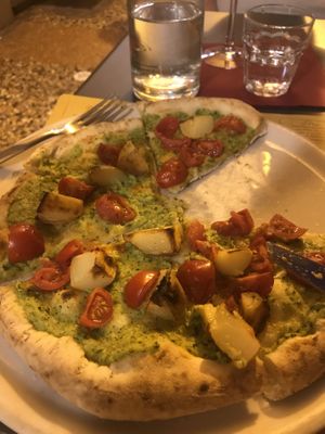 pizza bianca at Trattoria Baraldi  in Bologna