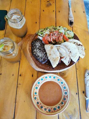 tacos at Arte Sano in Holbox
