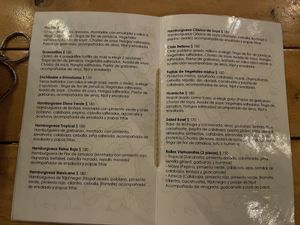 Menú  at Arte Sano in Holbox