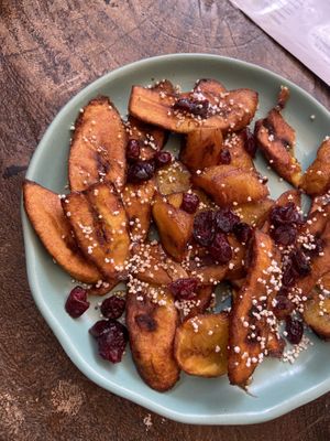 Platano asada 🍌   at Arte Sano in Holbox