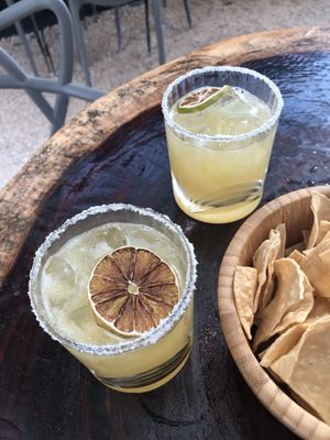 Happy hours margaritas (classic)  at Arte Sano in Holbox