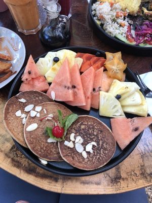 Hot cakes  at Arte Sano in Holbox