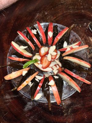 Figs in syrup VERY sweet  at Arte Sano in Holbox