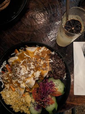 Enchiladas at Arte Sano in Holbox