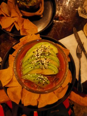 Cóctel de champiñones at Arte Sano in Holbox