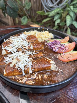 Enmoladas  at Arte Sano in Holbox