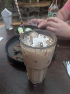 Horchata at Arte Sano in Holbox