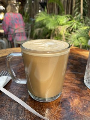 Late with coconut milk #Veganuary at Arte Sano in Holbox