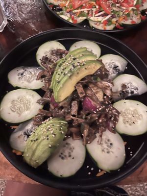 Seitan aguachile  at Arte Sano in Holbox