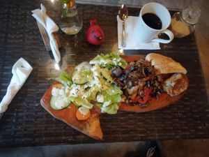 Fajitas portobello at Arte Sano in Holbox