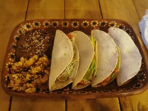 Tacos at Arte Sano in Holbox