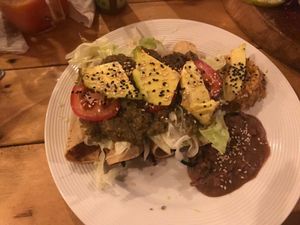 Hibiscus Tinga Flautus - so tasty  at Arte Sano in Holbox