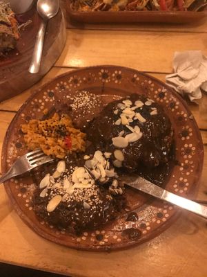 Portobello Mole - that sauce is seriously the tastiest thing I’ve had for a long time. We went back for a third time!  at Arte Sano in Holbox