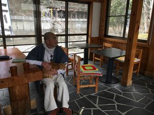 Sunny spot at Takijirichaya in Tanabe