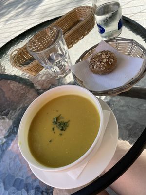 Lentil soup  at Radharane in Kaunas