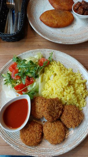 Chickpea falapels at Radharane in Kaunas