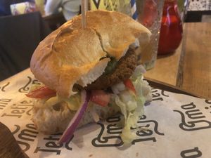 Burger  at Oma Ietje in Amsterdam