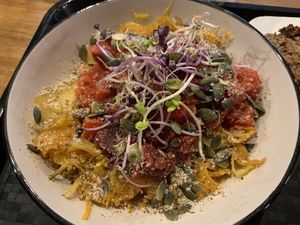 Vegan bolognese at Silex & Fourchette in Toulouse