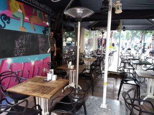 Outside at Safsal in Tel Aviv