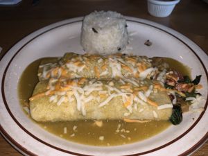 Enchiladas  at La Serenata Restaurant in West Los Angeles