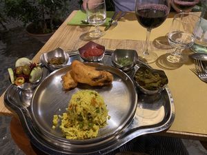  Vegan platter  at Bibliothe in Rome