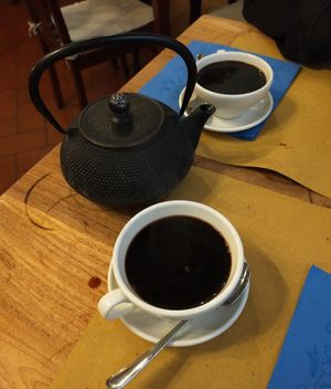 Caffè di orzo at Bibliothe in Rome