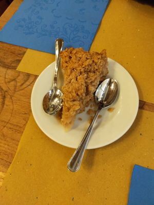 Crumble di mela at Bibliothe in Rome