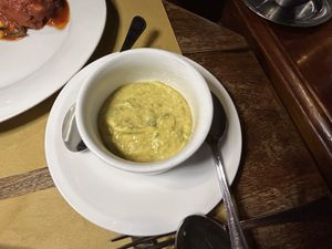 Sauce for pakora  at Bibliothe in Rome