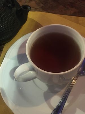 Ayurvedic herb tea at Bibliothe in Rome